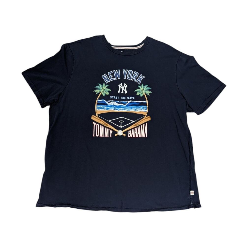 Vintage Single Stitch Tommy Bahama New York Yankees Tee Shirt MLB Baseball XXL